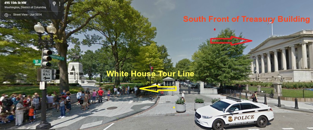 where is the white house tour entrance