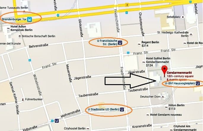 How to get to Gendarmenmarkt