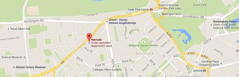 Where is Harrods in London