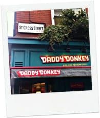 London Leather Lane food tour Daddy Donkey