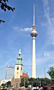 Berlin Marienkirche and TV tower