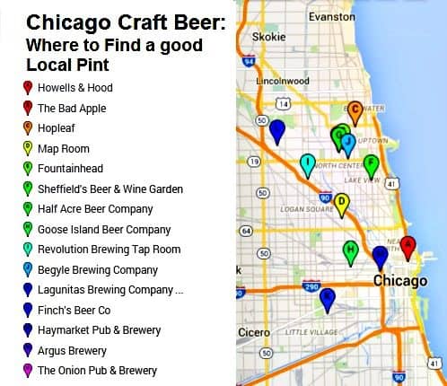 Chicago craft beer where to find a good local pint
