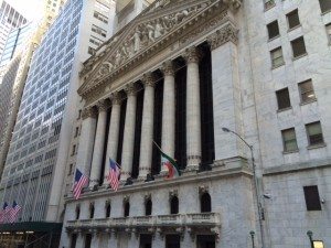 New York Stock Exchange Exterior Wall Street