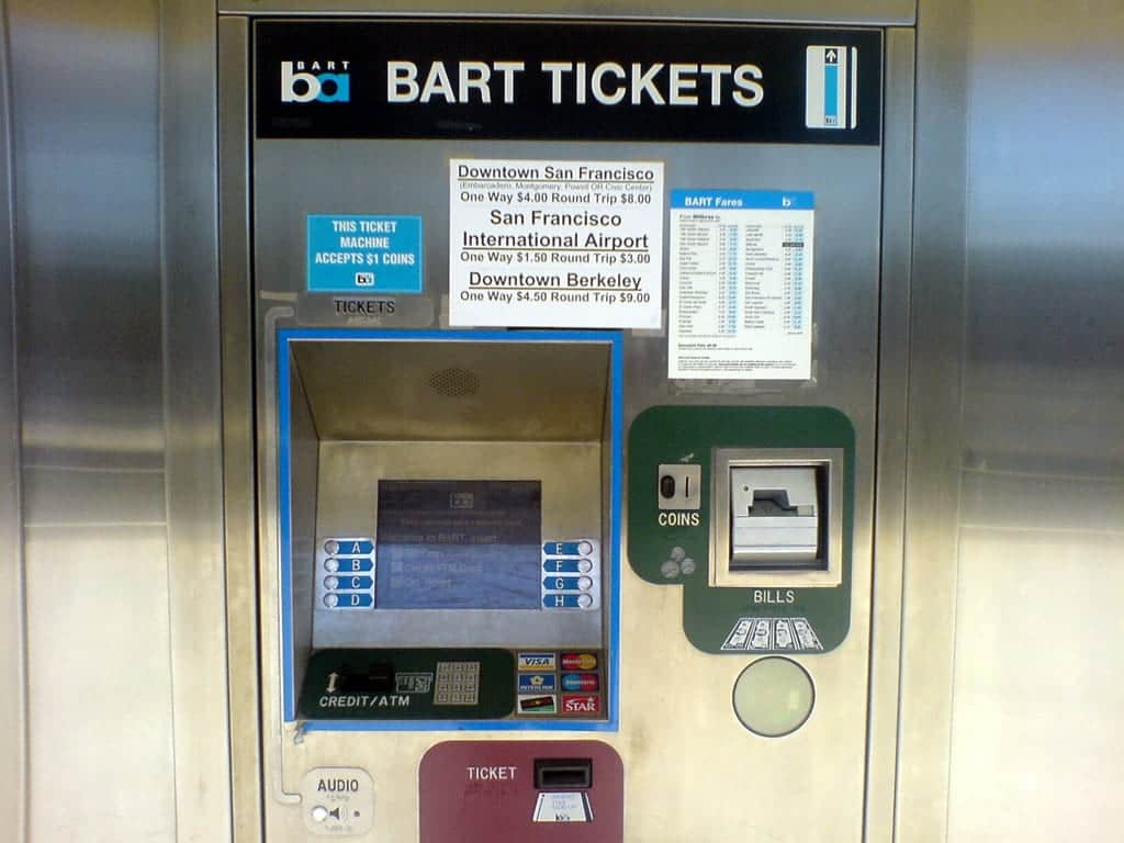 How to ride BART Ticket Machine