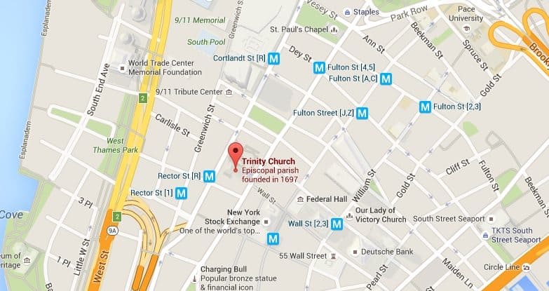 Where is Trinity Church in New York City