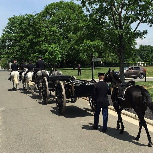Caisson Platoon at Arlington National Cemetery