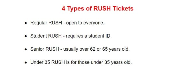 What is a Rush Ticket?