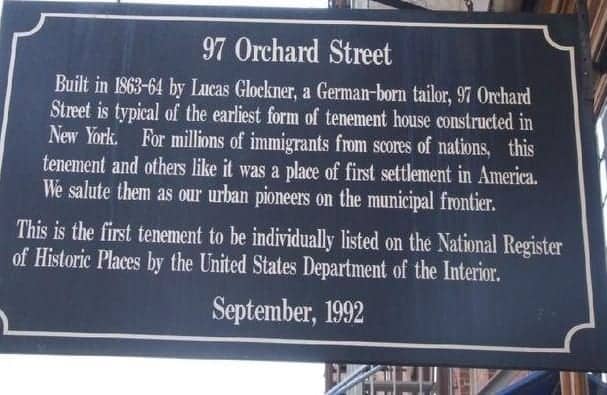 Tenement Museum Orchard Street