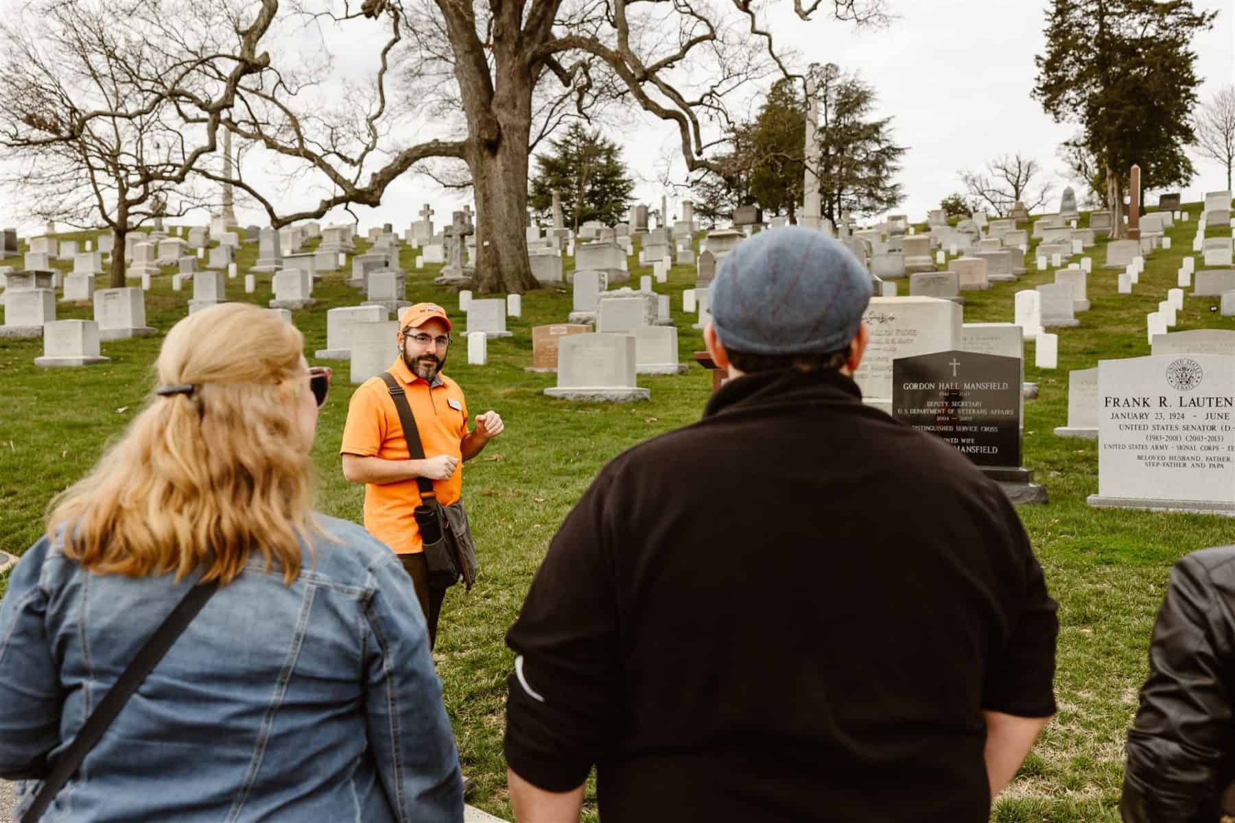 Learn about the symbolism of the headstones and different sections of the cemetery.