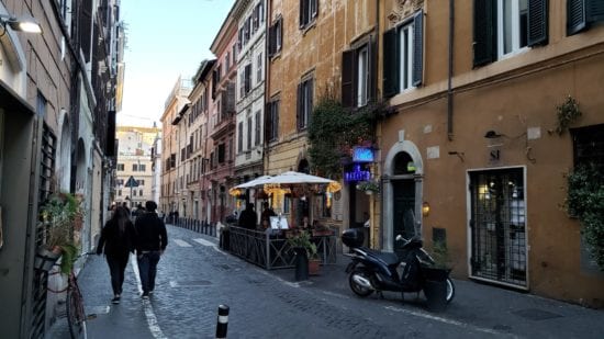 Cobblestone Streets in Monti Rome