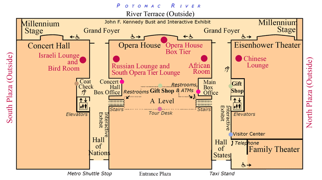 Kennedy Center Building Map