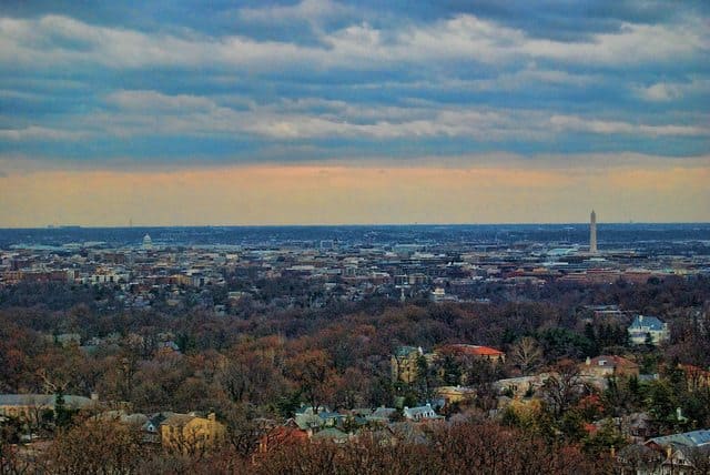 Panoramic view of Washington DC from the National Cathedral Nicholas Schooley