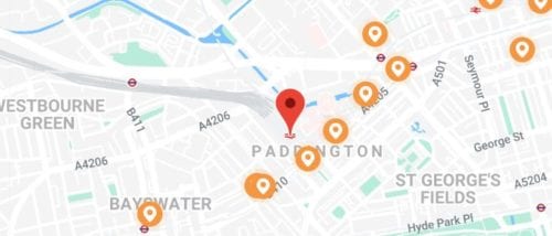 Paddington Station Stasher Map
