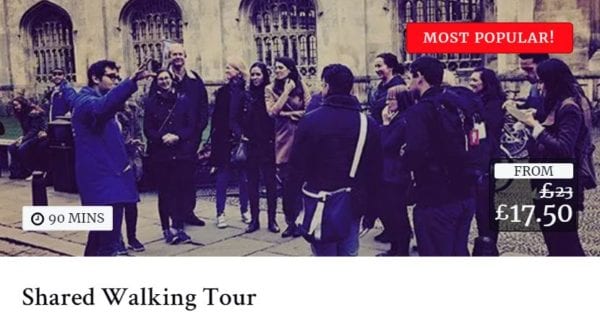 Cambridge Alumni Walking Tour
