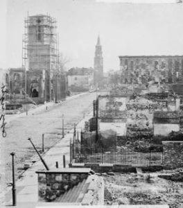 Meeting Street after 1861 fire