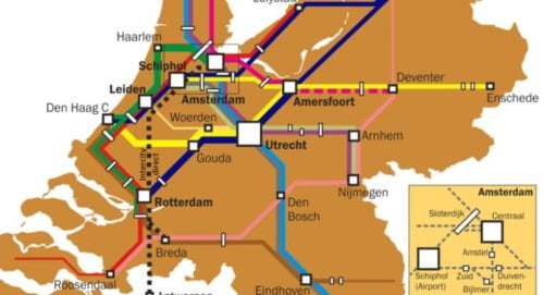 Amsterdam Train System Map