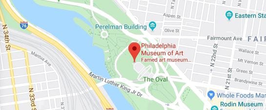 Philadelphia Museum of Art Map Location
