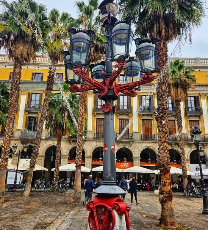 Gaudi lamp posts
