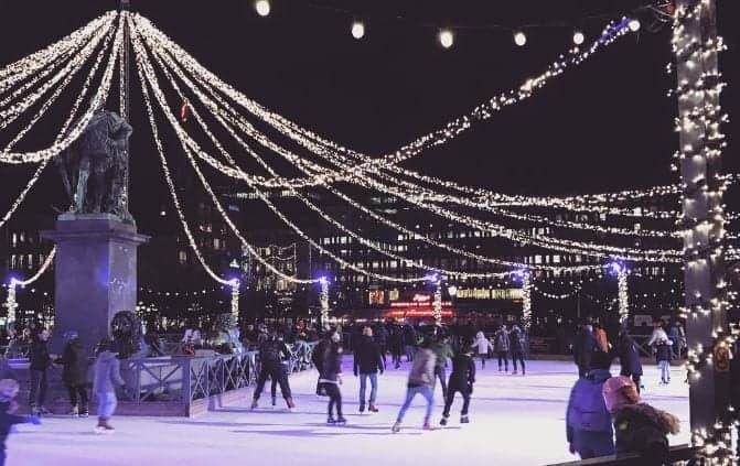 Ice Skating In Kungsträdgården