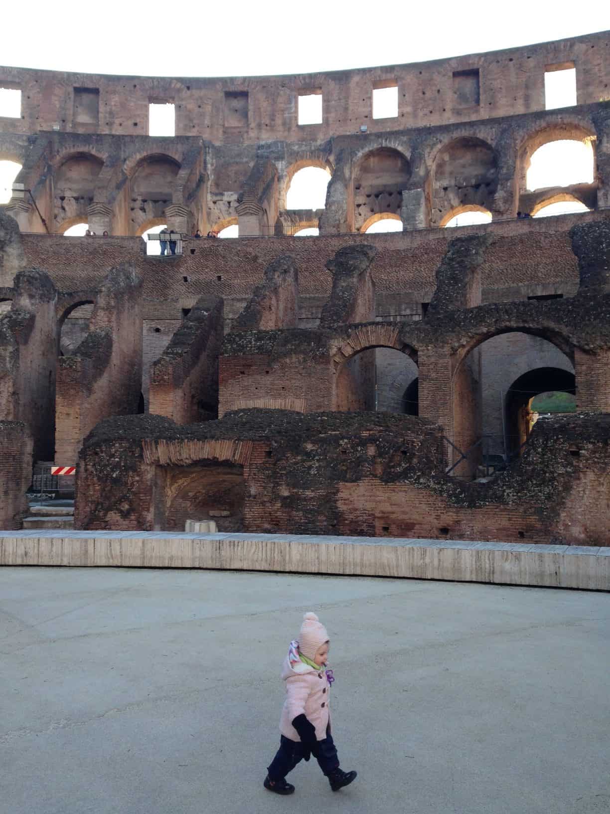 Walking along the Colosseum's Arena Floor