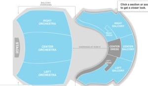 Ford's Theater Seat Map