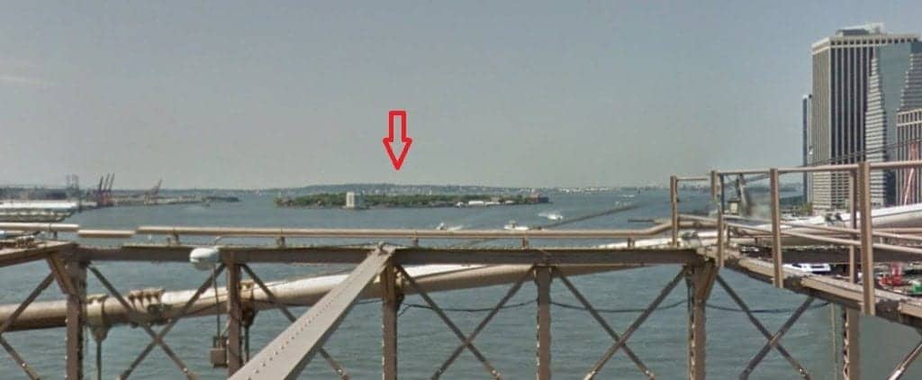 Governor's Island from Brooklyn Bridge