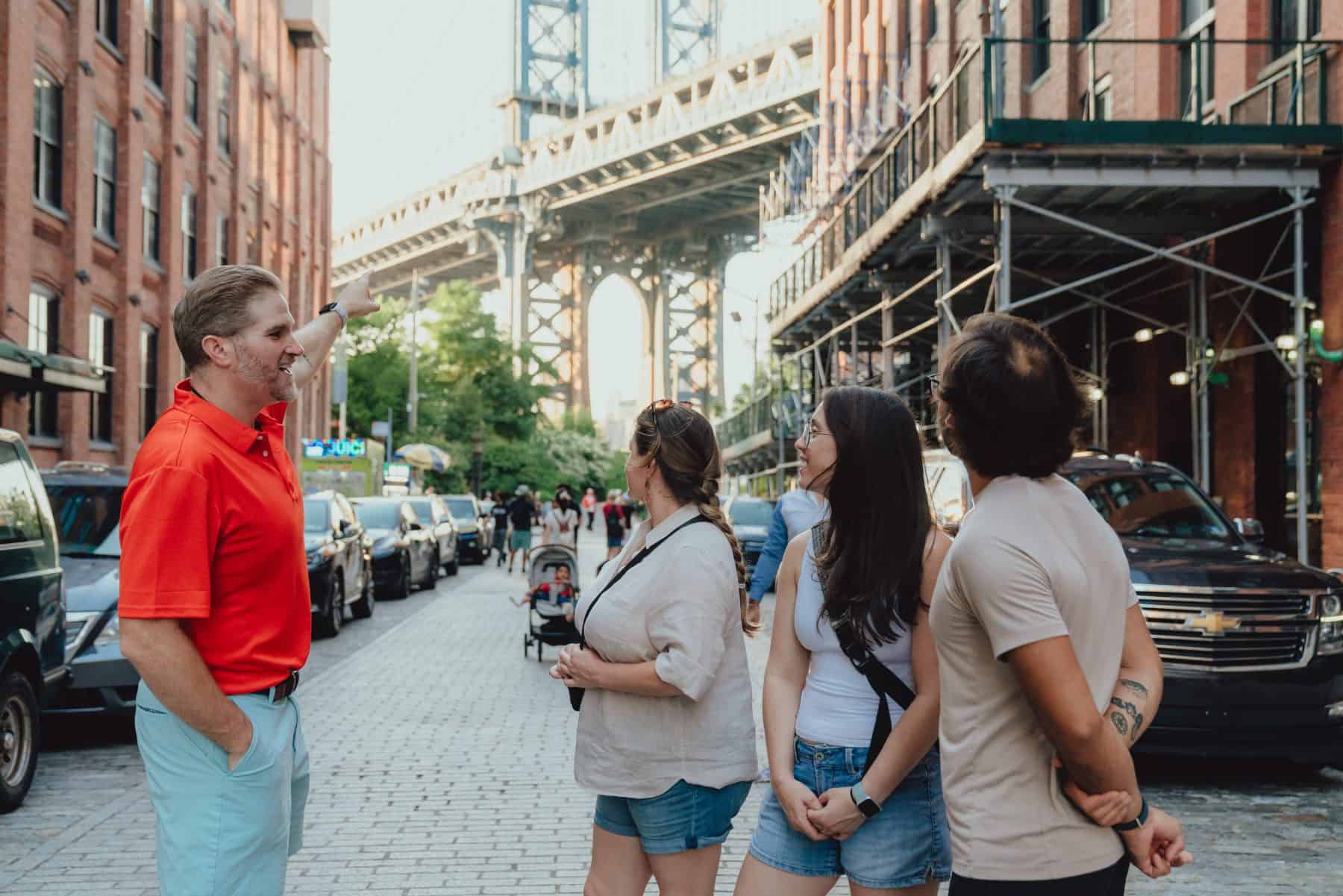 Brooklyn Bridge Tour: The Famous Washington Street view of the Manhattan Bridge from DUMBO
