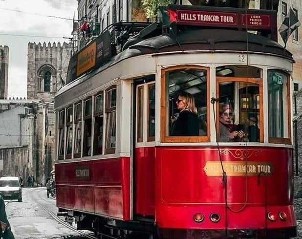 Picture of red tram