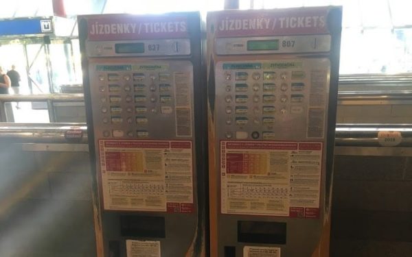 Prague Transit Ticket Machines
