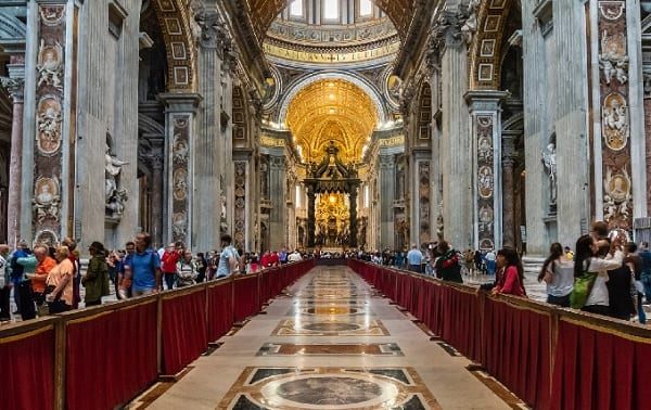 St. Peter's Basilica Central Nave