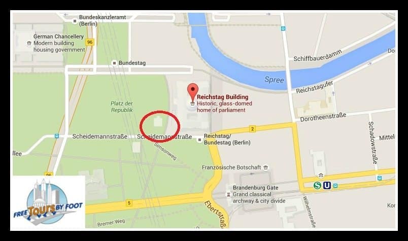 Where to enter the Reichstag Building Berlin