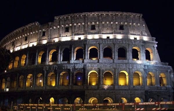 Rome Colosseum at Night