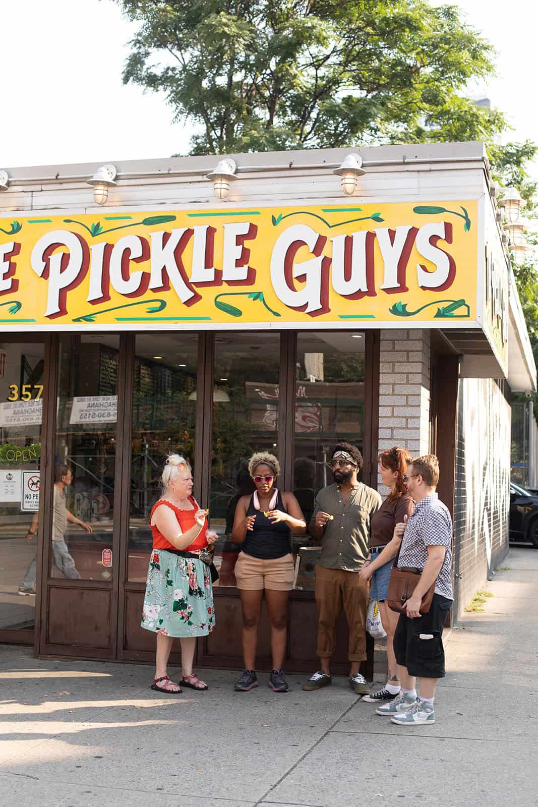 Food Tour of Lower East Side at Pickle Guys stop