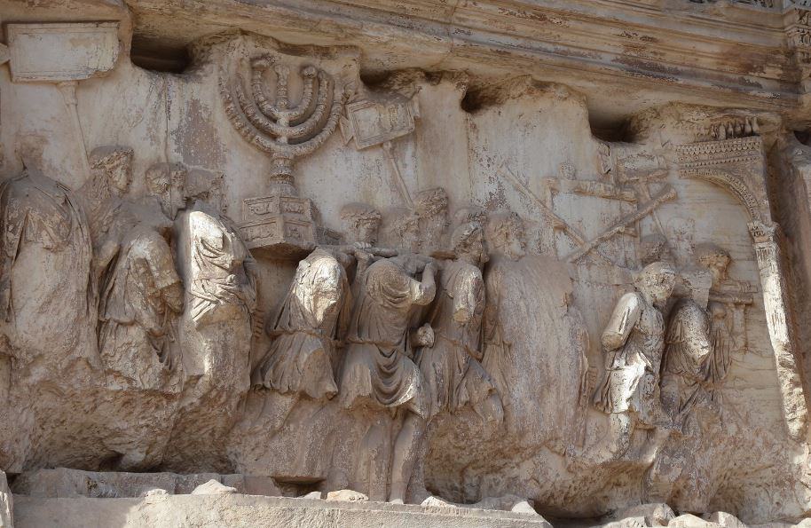 relief on the Arch of Titus in Rome depicting the Fall of Jerusalem