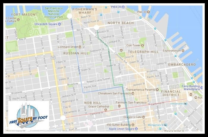 Cable Car Map San Francisco