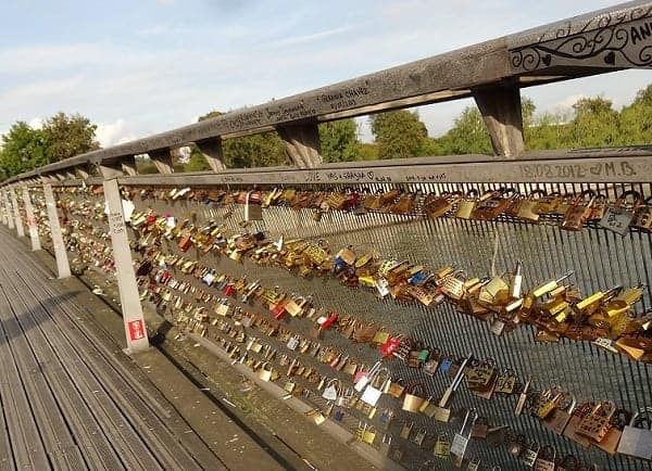 Pont des Arts or Bridge of the Arts Love Locks