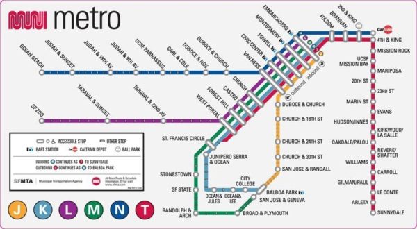 How to ride Muni Metro map