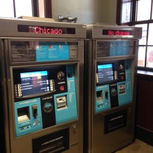 Chicago transportation pay station machine