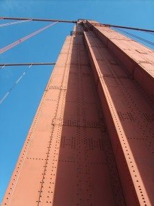 Golden Gate Bridge close up