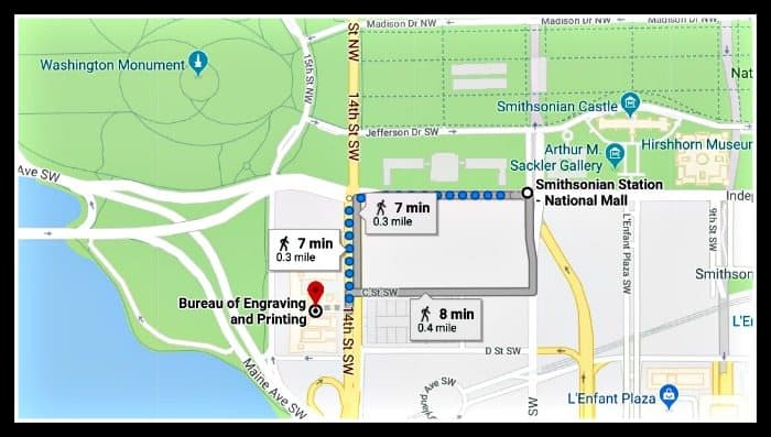 How to Get to the Bureau of Engraving and Printing Tours
