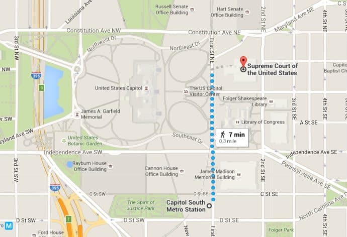 How to get to the Supreme Court Building