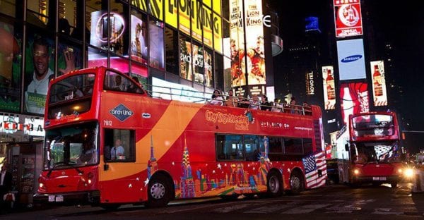 City Sightseeing night bus tour
