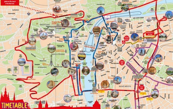 City Sightseeing Prague Bus Route