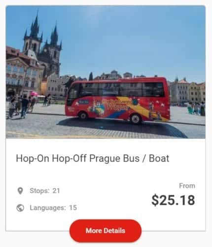 City Sightseeing Prague Tickets