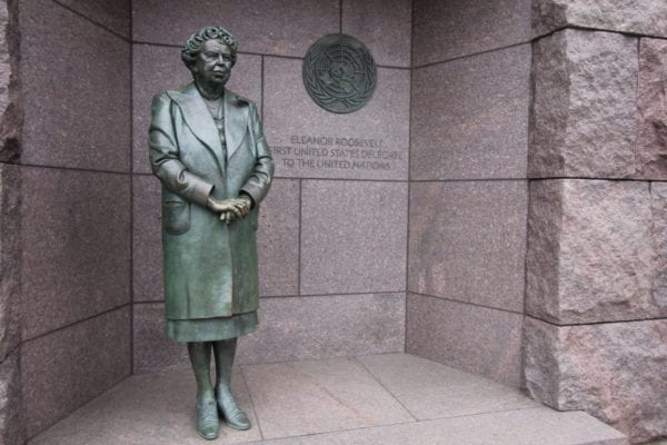 Statue of Eleanor Roosevelt at FDR Memorial