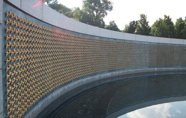 Gold Stars World War 2 Memorial Freedom Wall