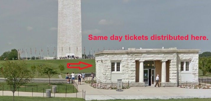 Line for Tickets to the Washington Monument