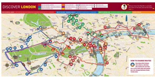 Big Bus London Map