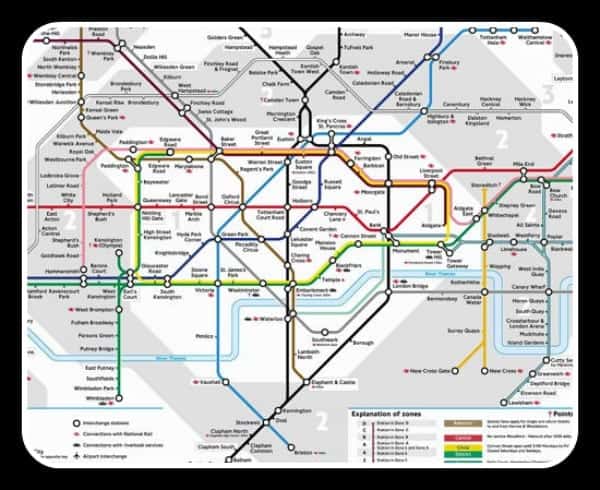 London Zones 1 And 2 London Underground Zones Map ZMHJ London Zones 1 And 2 London Underground Zones Map ZMHJ