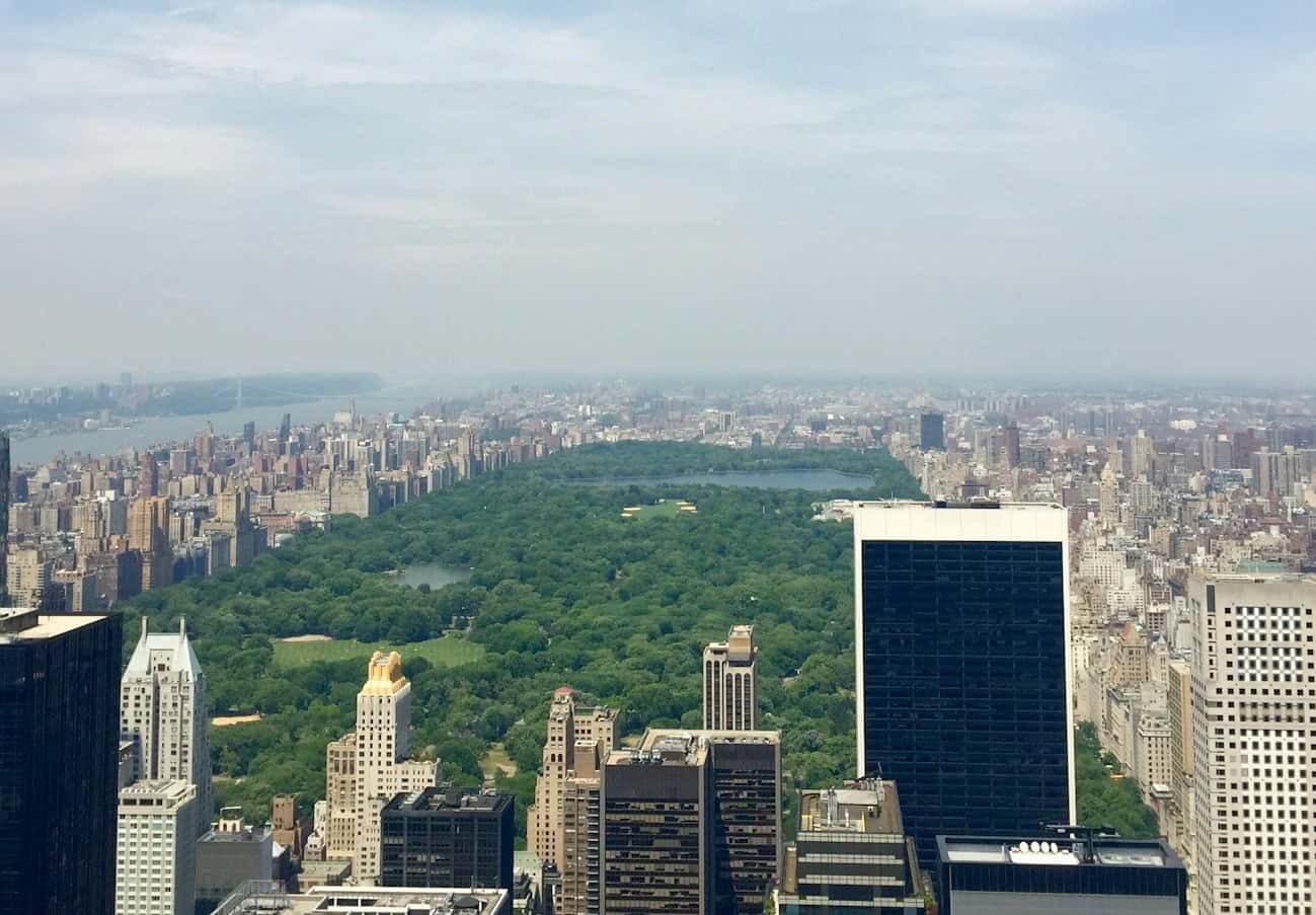 Central Park aerial view